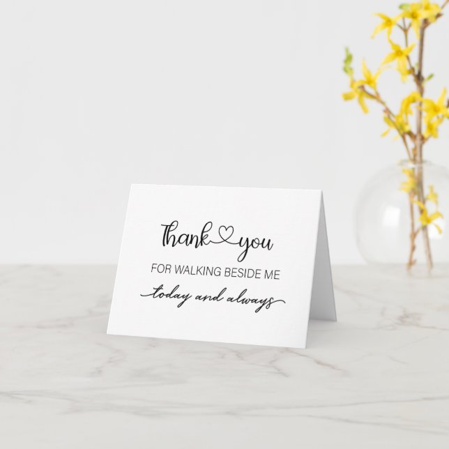 Obrigado por andar ao meu lado do cartão dobrado (Flor Amarela)