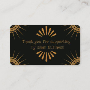 Obrigado por apoiar meus pequenos cartões de visit