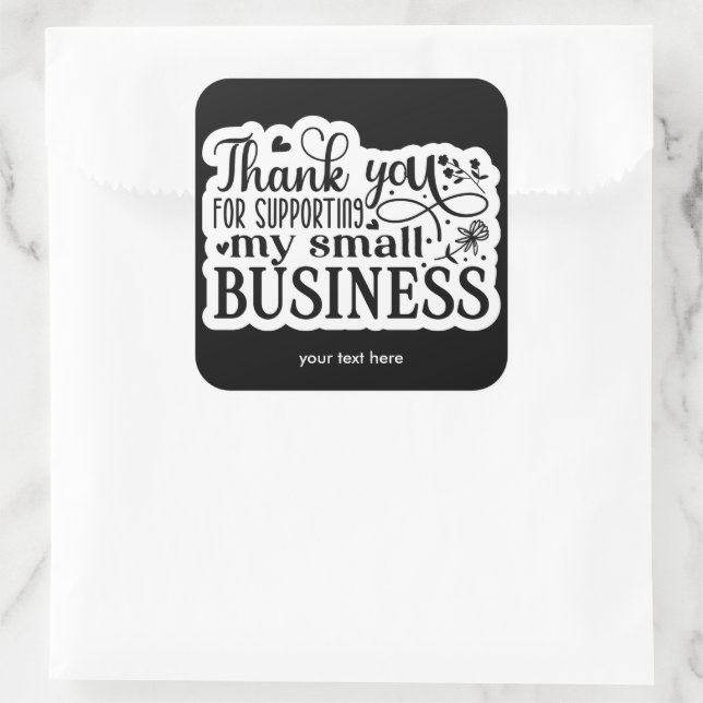 Obrigado por apoiar o autocolante (Bolsa)