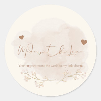 Obrigado por apoiar o meu adesivo para pequenas em