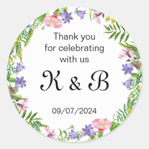 Obrigado por Celebrar Conosco!   Adesivo