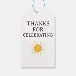 Obrigado por Celebrar Etiquetas de Favor do Sol