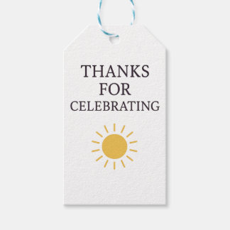Obrigado por Celebrar Etiquetas de Favor do Sol