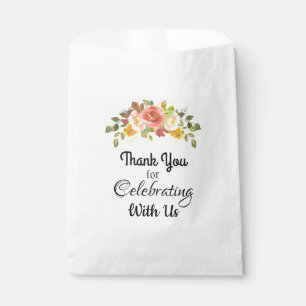 Obrigado por Celebrar Sacolas de Favor de Rose Bou