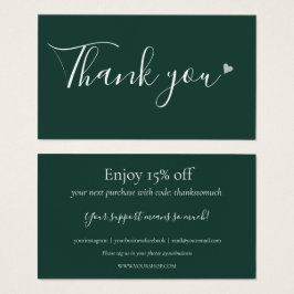 Obrigado Por Comprar O Cartão De Desconto Verde Em