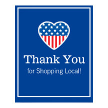 Obrigado por Comprar o Poster Patriótico Local