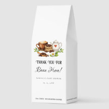 Obrigado por estar aqui Baby shower  Café Obrigado