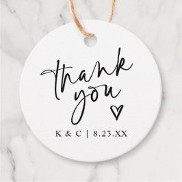 Obrigado por etiquetas para o casamento Favors Mod