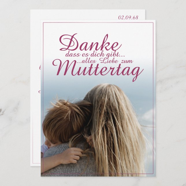 Obrigado por existir, Dia das Mães, Mãe & Filho (Frente/Verso)