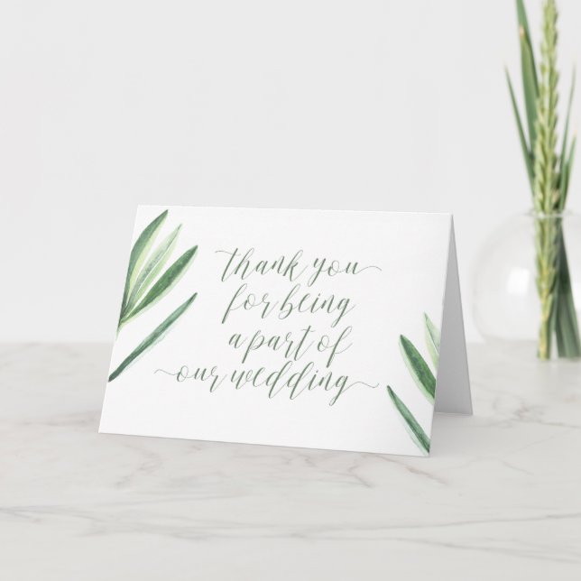 Obrigado por fazer parte do nosso cartão de casame (Frente)