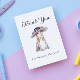 Obrigado por me ajudar a crescer Cartão de Aprecia