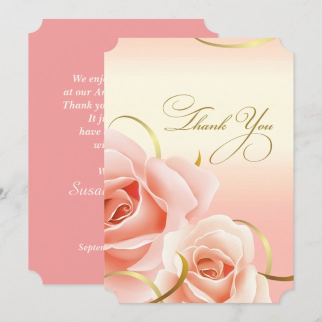 Obrigado por participar de cartões de festas de an (Frente/Verso)