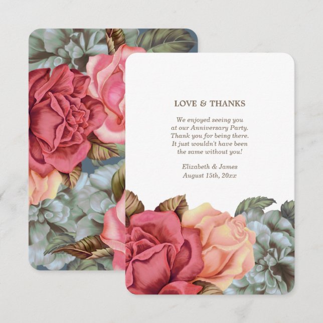 Obrigado por participar de cartões de festas de an (Frente/Verso)