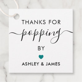 Obrigado por passar Etiquetas, Etiqueta de casamen