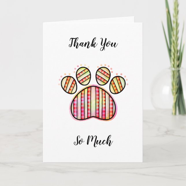 Obrigado Por Procurar O Meu Cartão Pet (Frente)