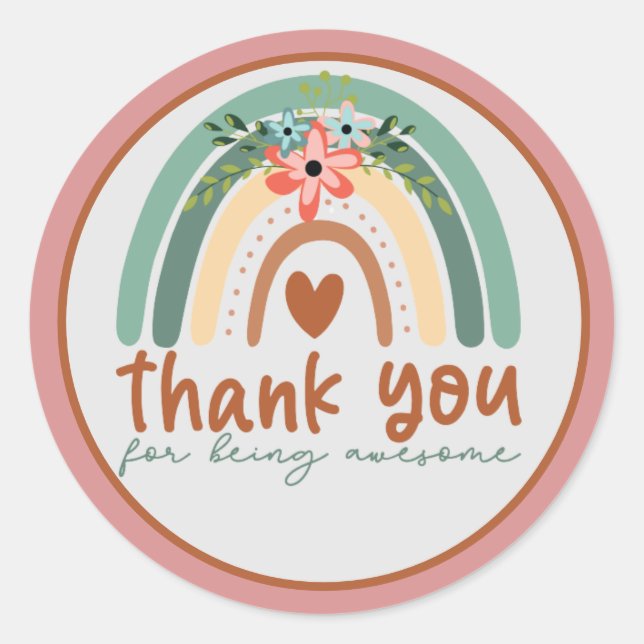 Obrigado por ser um excelente adesivo (Frente)