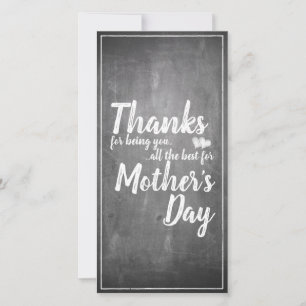 Obrigado por ser você! Dia das Mães Quadro de Giz