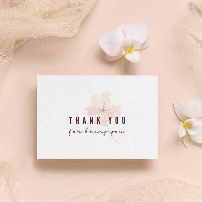 Obrigado Por Serem Vocês A Cumprir Cartões (Show your gratitude with these lovely watercolor flora, "Thank you for being you" greeting cards! )