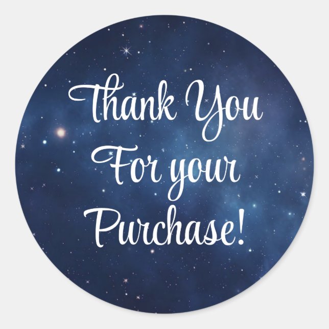 Obrigado por seus adesivos de compra (Frente)