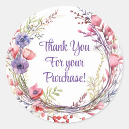 Obrigado por seus adesivos de compra