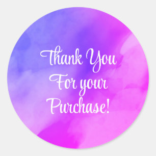 Obrigado por seus adesivos de compra