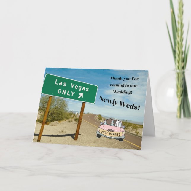 Obrigado por ter vindo ao nosso Cartão de Las Vega (Frente)