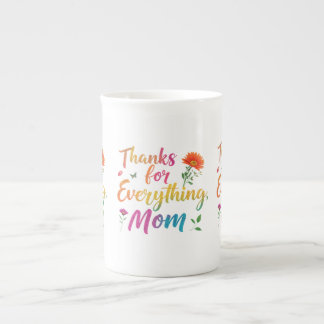 Obrigado por Tudo, Mamãe" Caneca de Porcelana