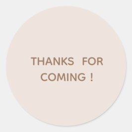 OBRIGADO por VIR ! Rosa Minimalista Etiqueta Redon