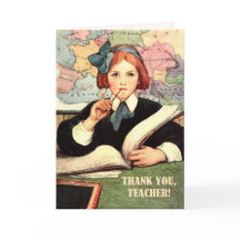 Obrigado, Professor. Cartão Personalizado Vintage
