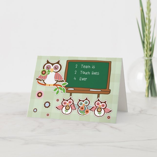 Obrigado, Professor. Cartões Engraçados (Frente)