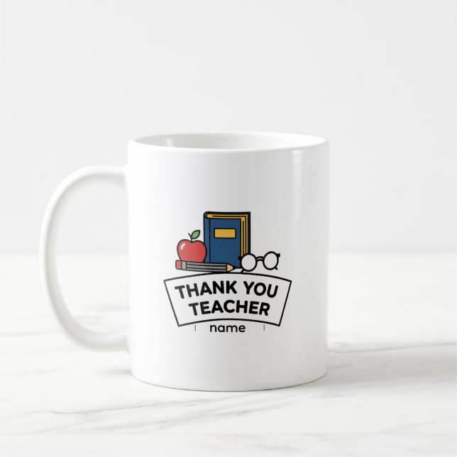 Obrigado Professor – Presente de Caneca de Café de (Esquerda)