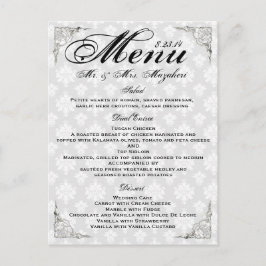 Obrigado que cor-de-rosa do menu do comensal de
