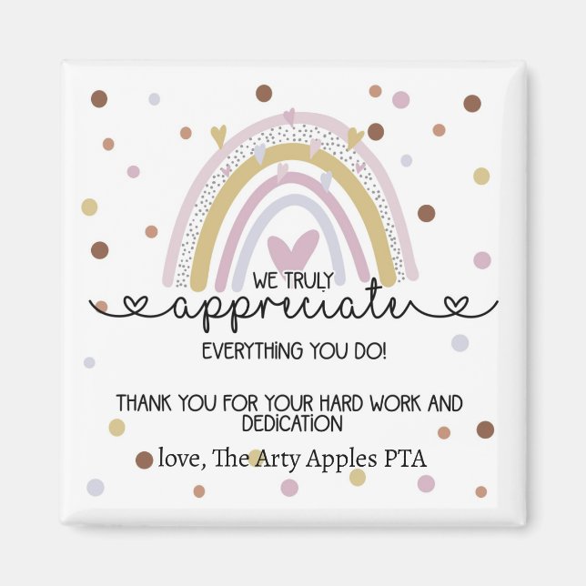 obrigado que você equipe o íman de presente de fun (Frente)