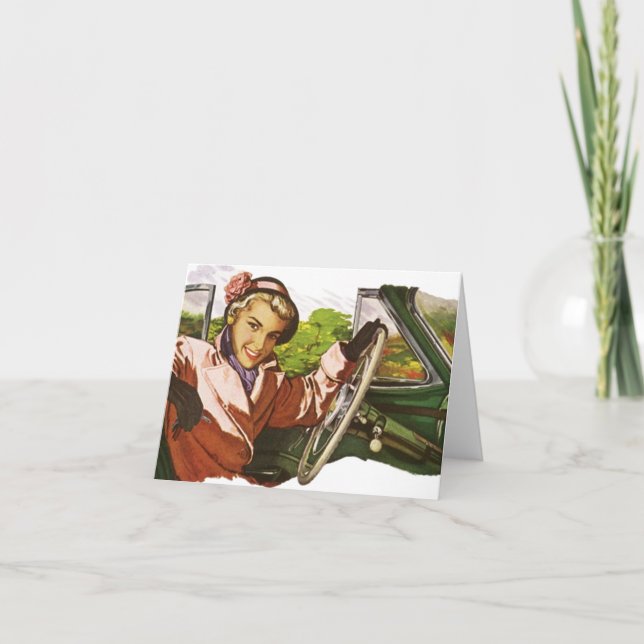 Obrigado retro da visita do cartão vazio você (Frente)