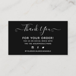 obrigado seu cartão de visita elegante