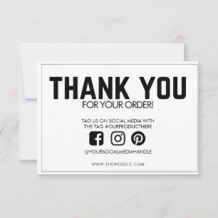 Obrigado Simples Inserção de Mídia Personalizada