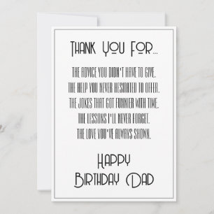 Obrigado... Simples Rótulo de Feliz Aniversário Pa