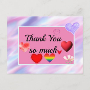 obrigado tanto cartão poste