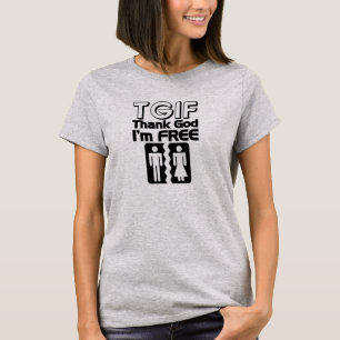 Obrigado TGIF Deus Eu sou T-Shirt Gratuita