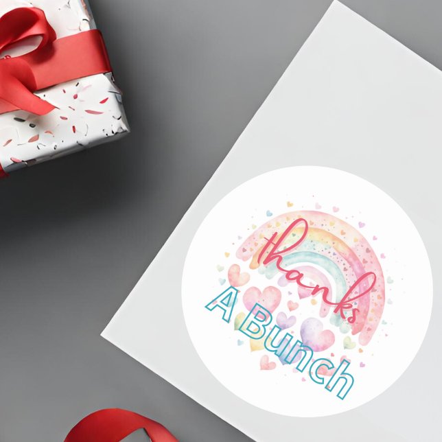 Obrigado Um Adesivo De Arco Arco-Íris (Criador carregado)