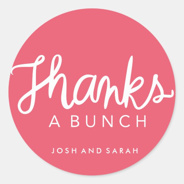 Obrigado um adesivo de favor (Frente)