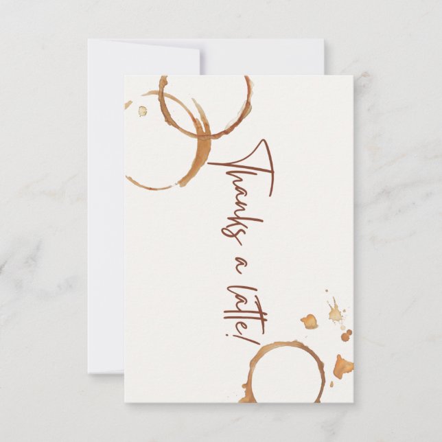 Obrigado um café cartão (Frente)