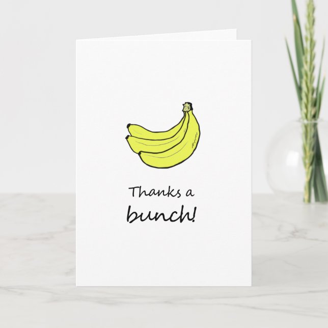 Obrigado um cartão Bunch (Frente)