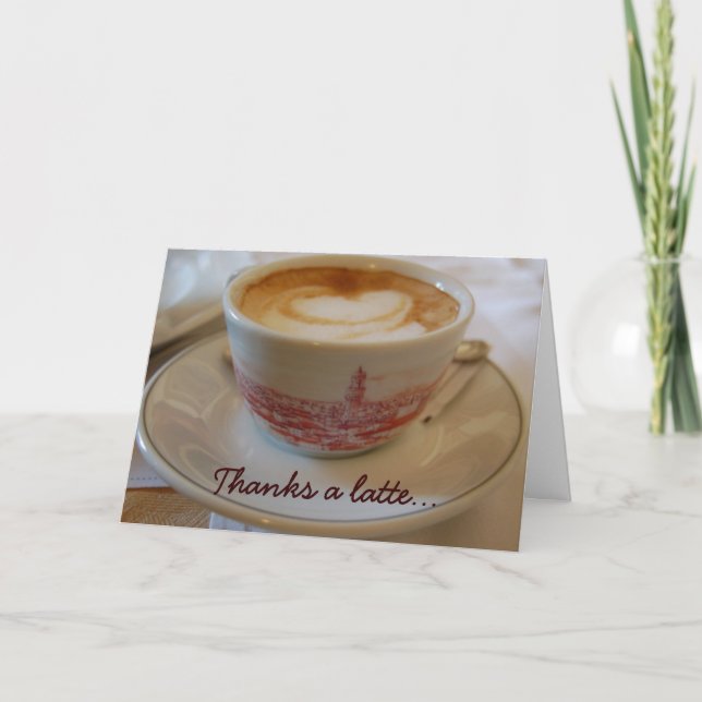 Obrigado um cartão de saudação de apreciação laten (Frente)