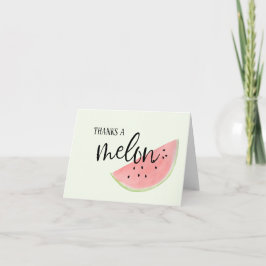 Obrigado um cartões de agradecimentos de melancia