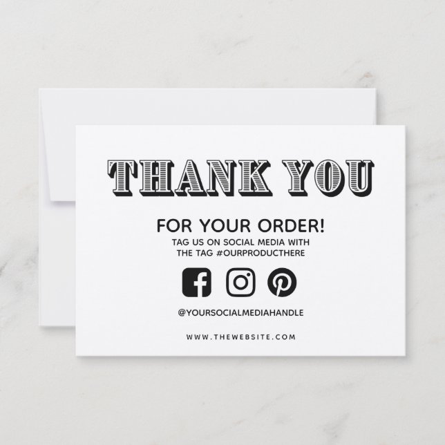 Obrigado Vintage Custom Media Insert (Frente)