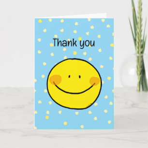 obrigado você (sorriso feliz) cartão
