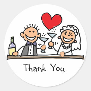 Obrigado Wedding você etiquetas