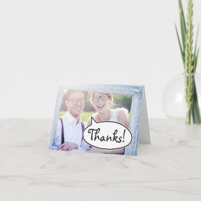 Obrigados! cartão de bolha do Word (Frente)