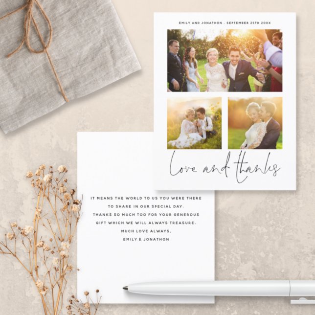 OBRIGADOS De Amor 3 Fotos Casamento Obrigado (Criador carregado)